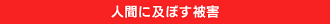 人間に及ぼす被害